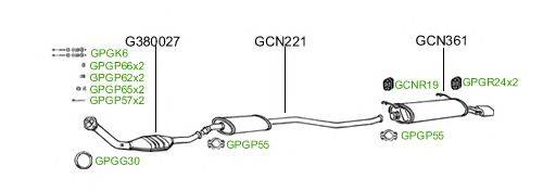 Система выпуска ОГ GT Exhaust 279