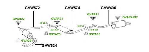 Система выпуска ОГ GT Exhaust 2897