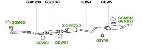 Система выпуска ОГ GT Exhaust 294