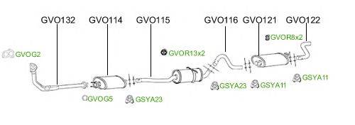 Система выпуска ОГ GT Exhaust 2962