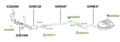 Система выпуска ОГ GT Exhaust 3875