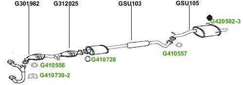 Система выпуска ОГ GT Exhaust 3936