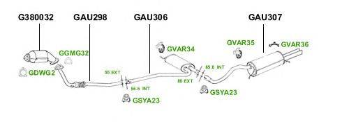Система выпуска ОГ GT Exhaust 4336