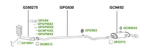 Система выпуска ОГ GT Exhaust 4343
