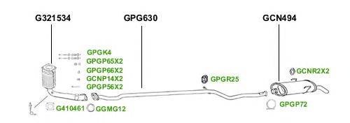 Система выпуска ОГ GT Exhaust 4344