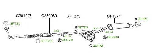 Система выпуска ОГ GT Exhaust 441