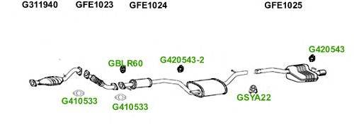 Система выпуска ОГ GT Exhaust 4656
