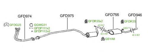 Система выпуска ОГ GT Exhaust 475