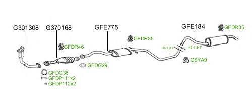 Система выпуска ОГ GT Exhaust 488