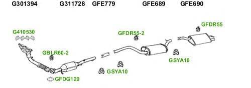 Система выпуска ОГ GT Exhaust 5237