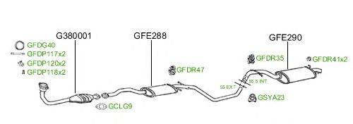 Система выпуска ОГ GT Exhaust 525