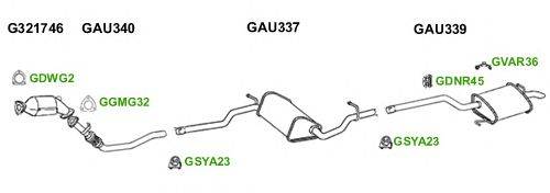 Система выпуска ОГ GT Exhaust 6034