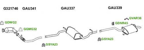 Система выпуска ОГ GT Exhaust 6035