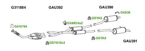 Система выпуска ОГ GT Exhaust 6069