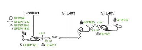 Система выпуска ОГ GT Exhaust 616