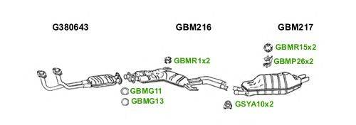 Система выпуска ОГ GT Exhaust 6163