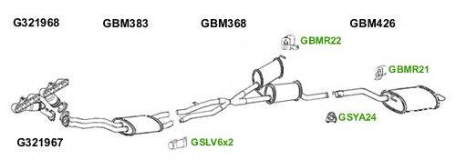 Система выпуска ОГ GT Exhaust 6167