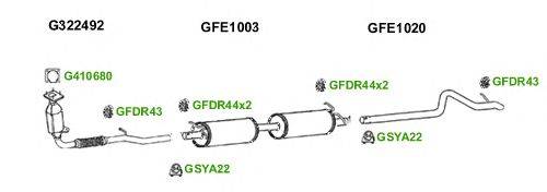 Система выпуска ОГ GT Exhaust 6383
