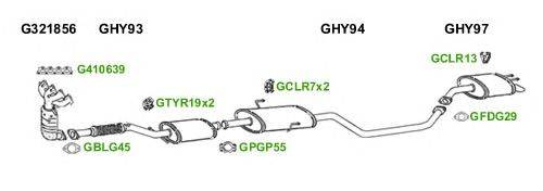 Система выпуска ОГ GT Exhaust 6454