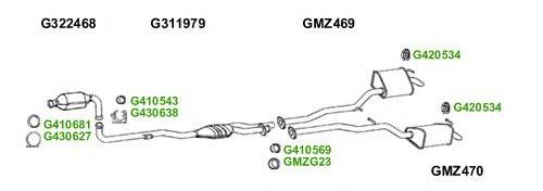 Система выпуска ОГ GT Exhaust 6593