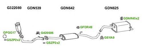 Система выпуска ОГ GT Exhaust 6670