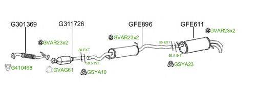 Система выпуска ОГ GT Exhaust 693