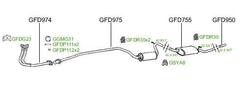 Система выпуска ОГ GT Exhaust 748