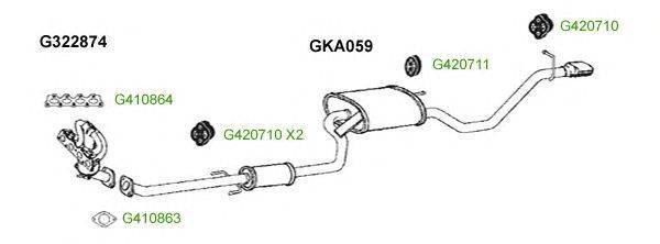 Система выпуска ОГ GT Exhaust 8132