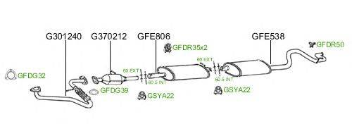 Система выпуска ОГ GT Exhaust 821