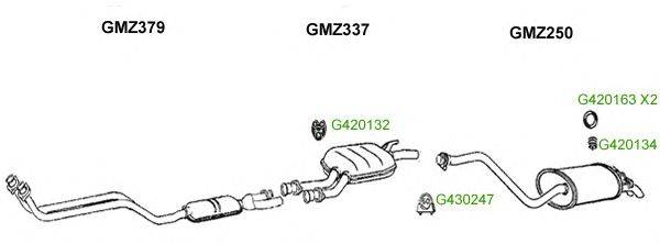 Система выпуска ОГ GT Exhaust 8387