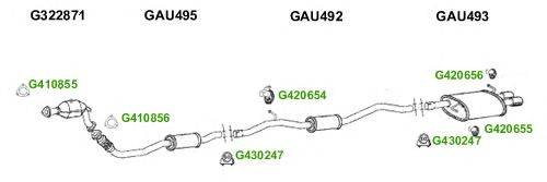 Система выпуска ОГ GT Exhaust 8877