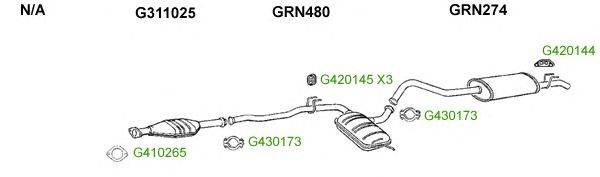 Система выпуска ОГ GT Exhaust 9080