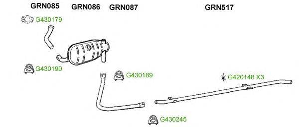 Система выпуска ОГ GT Exhaust 9152