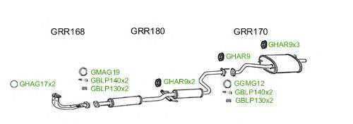 Система выпуска ОГ GT Exhaust 954