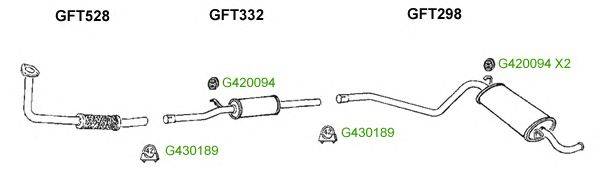 Система выпуска ОГ GT Exhaust 9578