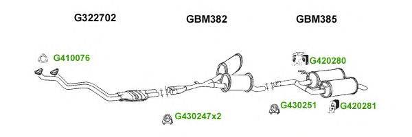 Система выпуска ОГ GT Exhaust 9875