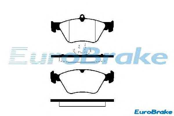 Комплект тормозных колодок, дисковый тормоз EUROBRAKE 5501229978