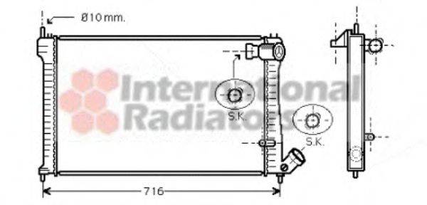 Радиатор, охлаждение двигателя PAPE 15037