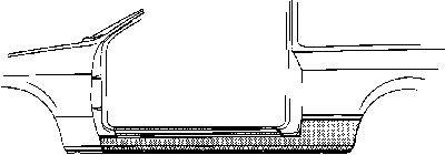 Накладка порога VAN WEZEL 2520101