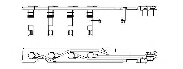 Комплект проводов зажигания BREMI 968E100