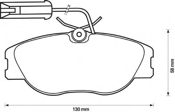 Комплект тормозных колодок, дисковый тормоз QH Benelux 2633