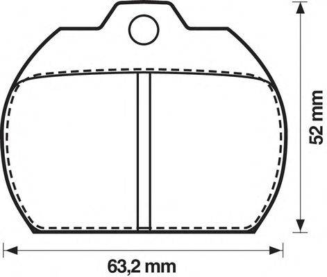 Комплект тормозных колодок, дисковый тормоз QH Benelux 2242
