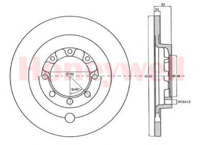 Тормозной диск BENDIX 567144B