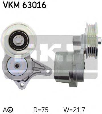 Натяжной ролик, поликлиновой  ремень SKF VKM 63016
