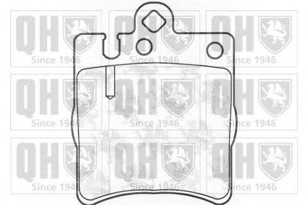 Комплект тормозных колодок, дисковый тормоз QUINTON HAZELL 21898
