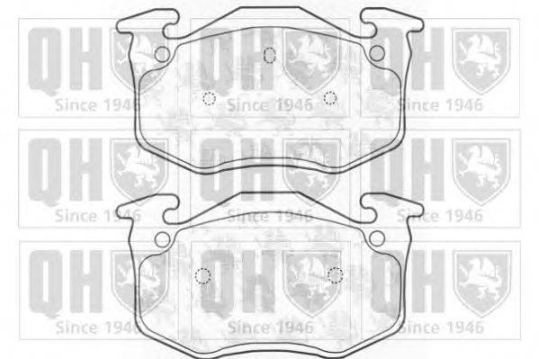 Комплект тормозных колодок, дисковый тормоз QUINTON HAZELL 20315