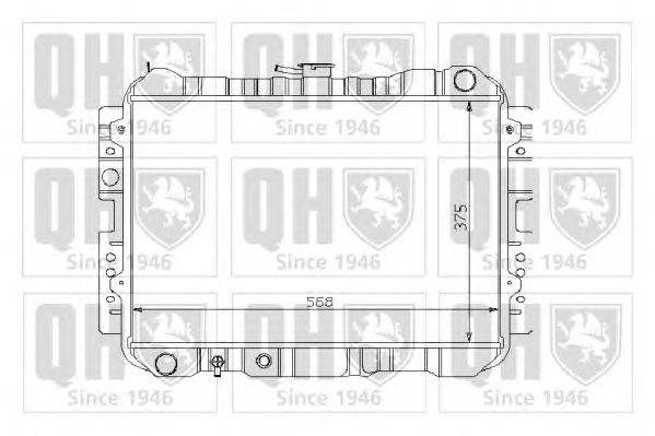 Радиатор, охлаждение двигателя QUINTON HAZELL QER1156