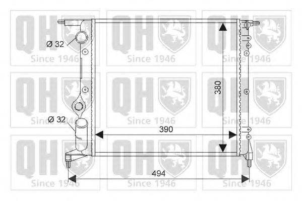 Радиатор, охлаждение двигателя QUINTON HAZELL QER1328