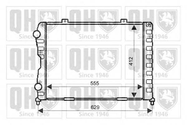 Радиатор, охлаждение двигателя QUINTON HAZELL QER1894