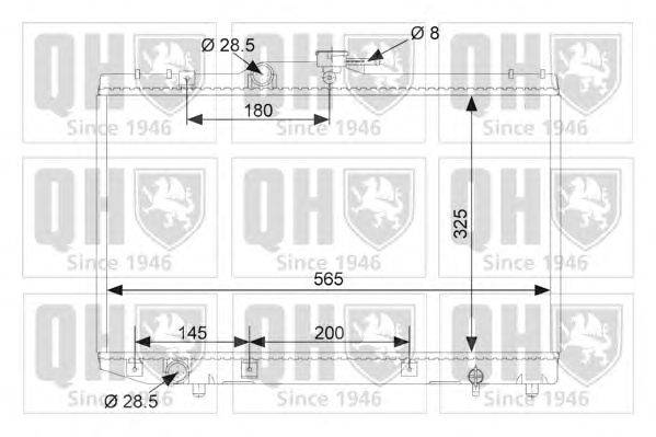 Радиатор, охлаждение двигателя QUINTON HAZELL QER1995